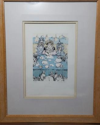 Antonio Possenti  (1933-2016) Litografia a colori 