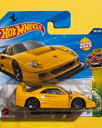 Hot Wheels Ferrari F40 Competizione Giallo Modena