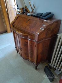 Mobile in legno di radica Ribaltina secretaire