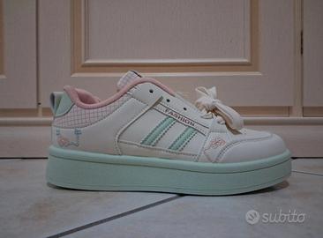 Sneakers candy kawaii pastelcore nuove con dettagl