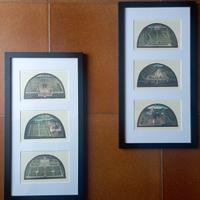 Tris Ville Medicee in cornice 40x20 