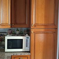 Cucina"Maior cucine"ante in legno rovere 2 vetrine