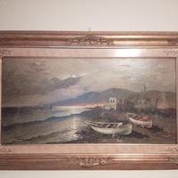 Mario Colucci, "Notturno", olio su tela 