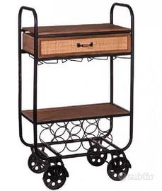 Mobile  carrello bar stile industrial