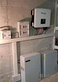 Impianto fotovoltaico 10kw kit batteria litio 6kw