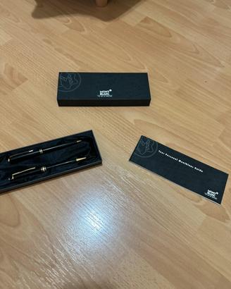 set Montblanc originale penna a sfera + matita