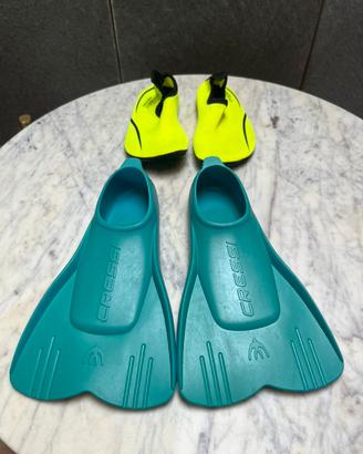 Pinne Cressi e scarpine bimbo