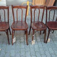 4 sedie depoca in faggio con archetto