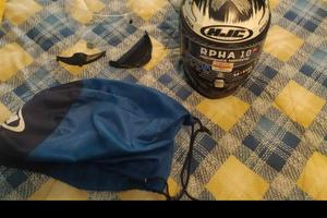 casco hjc e giubbotto alpinestars 