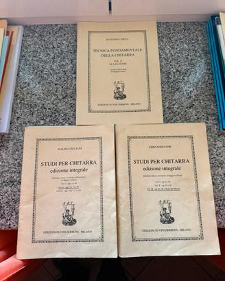 Libri Conservatorio chitarra classica e solfeggio