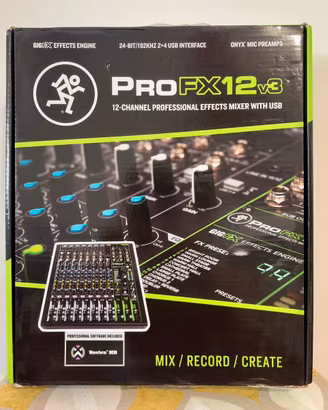 Mixer Mackie ProFX12 V3 - Nuovo, Dicembre 2025