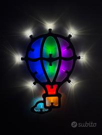 Lampada da parete Mongolfiera LED Multicolor