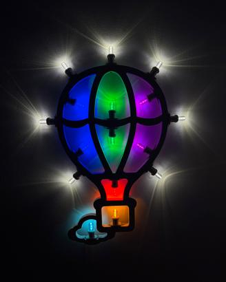 Lampada da parete Mongolfiera LED Multicolor