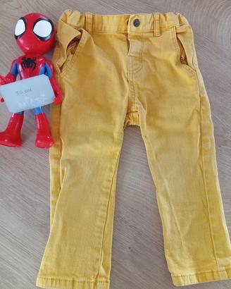 Jeans gialli taglia 86 cm 