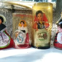 Bamboline vintage con occhi mobili