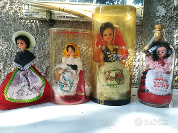 Bamboline vintage con occhi mobili