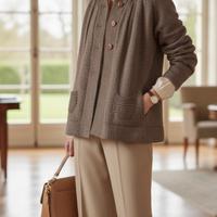 Cardigan Vintage RIFLE in Lana e Mohair