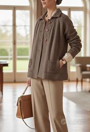 Cardigan Vintage RIFLE in Lana e Mohair