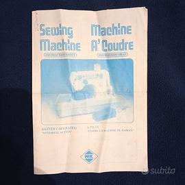 istruzioni vintage macchina da cucire giocattolo