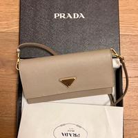 PRADA mini borsa pelle color argilla 1NF059