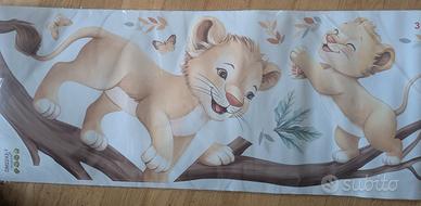 decalmile Adesivi Murali Leone per Cameretta