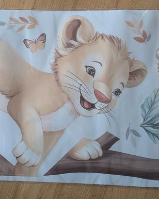 decalmile Adesivi Murali Leone per Cameretta