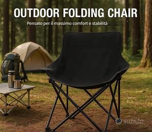 Sedie pieghevoli per camping, giardino, pesca
