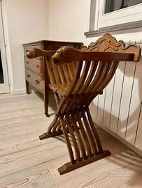 Sedia stile Savonarola