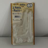 Espositore-portapiatti pladtica trasparente