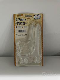 Espositore-portapiatti pladtica trasparente