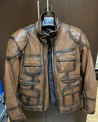 Giacca moto in pelle