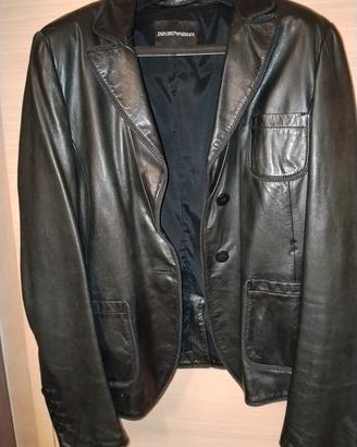 giacca di pelle Armani 