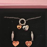 Set collana e orecchini cuore Stroili in acciaio