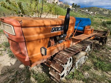 Trattore Fiat 355C cingolato con fresa