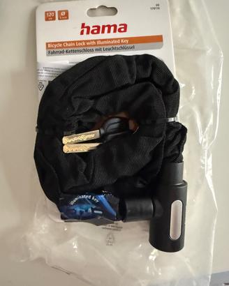 catena e lucchetto bici-moto HAMA