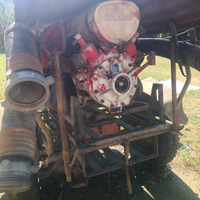 Motopompa vintage BACHERT su carrello-irrigazione