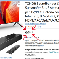 Soundbar Sottile 160W HDMI/ARC/Opt/AUX/USB – NUOVO