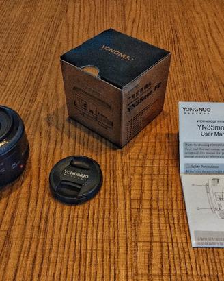 Obiettivo YONGNUO YN35mm F2 per Canon