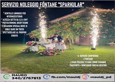 noleggio fontane " sparkular"