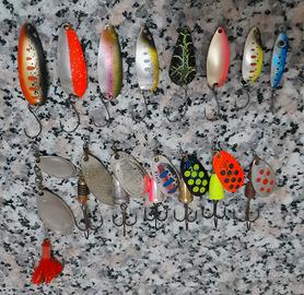 Spoon e rotanti per la pesca a spinning 