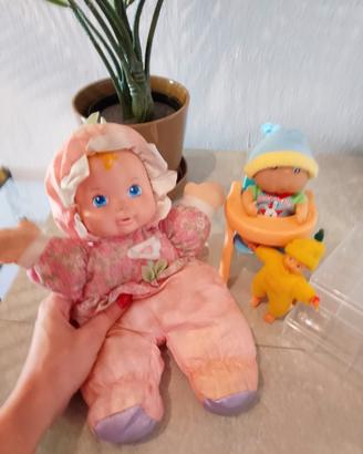 Lotto Bambole vintage playskool tondo rotondo 