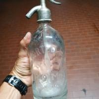 sifoni per seltz in vetro d'epoca