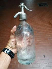 sifoni per seltz in vetro d'epoca