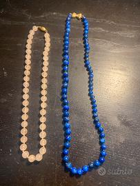 Due collane pietra oro