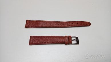 Cinturino Pigskin marrone mm 14 Italy pelle NOS