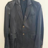 Giacca in pelle Versace Collection Tg M