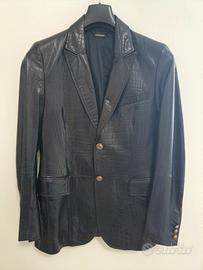 Giacca in pelle Versace Collection Tg M