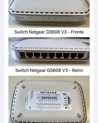 Router Wireless  WNR1000 + Switch NETGEAR GS608v3