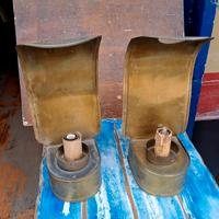 Antica coppia di Lanterne in ottone
