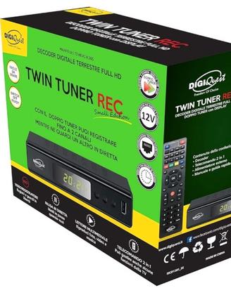 Decoder digitale terrestre DVB-T2 con registratore